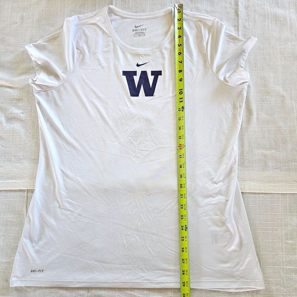 Nike Dri-Fit UW University 0f Washington White Cap Sleeve T-shirt sz XL - Picture 6 of 7